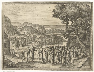 Christ Answers the Disciples of John (Images and Scenes from the Bible series) by Pieter van der Borcht (I)