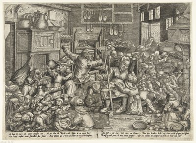 The Shoemaker and the Spinner as Schoolmasters by Pieter van der Borcht (I)
