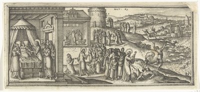 Healings of Christ (Biblical Scenes series) by Pieter van der Borcht (I)