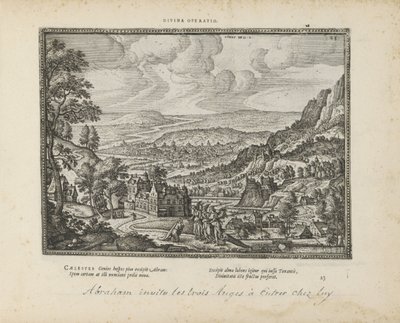 Landscape with Abraham and the Three Angels by Pieter van der Borcht (I)