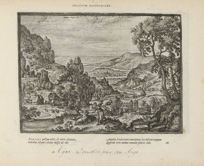 Landscape with Hagar and the Angel by Pieter van der Borcht (I)
