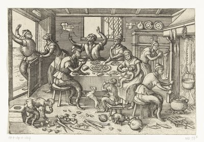 Meager Kitchen by Pieter van der Borcht (I)