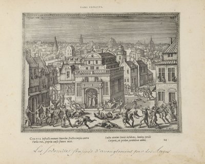 Men of Sodom Struck with Blindness by Pieter van der Borcht (I)