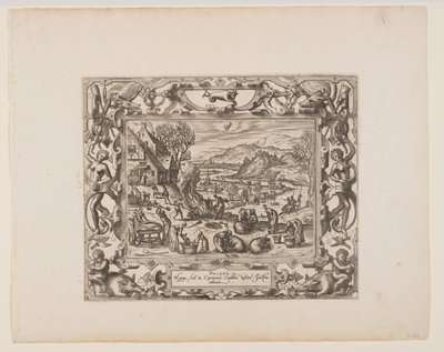 December, from The Twelve Months by Pieter van der Borcht