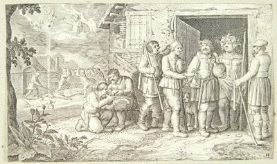Jacob and the Spotted Cattle by Pieter van der Borcht