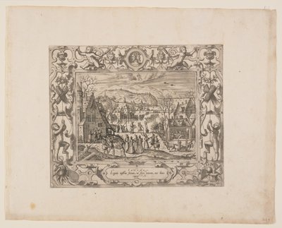 January, from The Twelve Months by Pieter van der Borcht