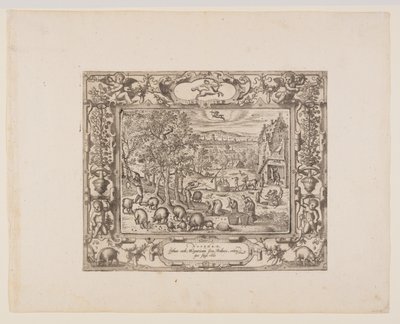 November, from The Twelve Months by Pieter van der Borcht