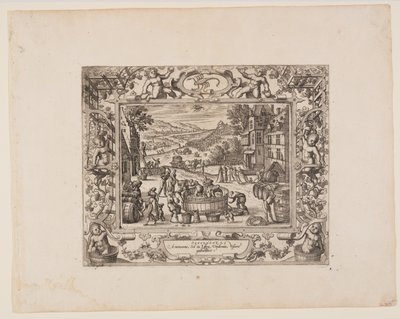 September, from The Twelve Months by Pieter van der Borcht
