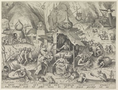 Greed (The Seven Deadly Sins) by Pieter van der Heyden