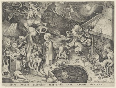 James the Greater Meets the Magician Hermogenes by Pieter van der Heyden