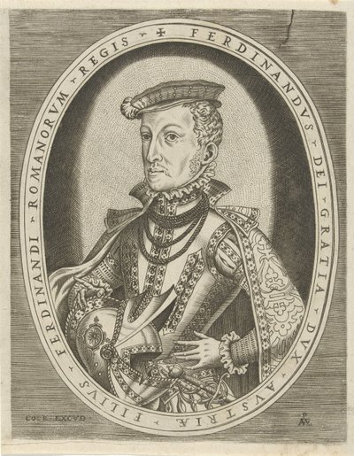Portrait of Ferdinand II of Tyrol (series title) Portraits of Rulers by Pieter van der Heyden