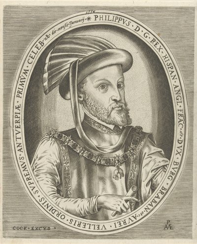 Portrait of Philip II, King of Spain by Pieter van der Heyden