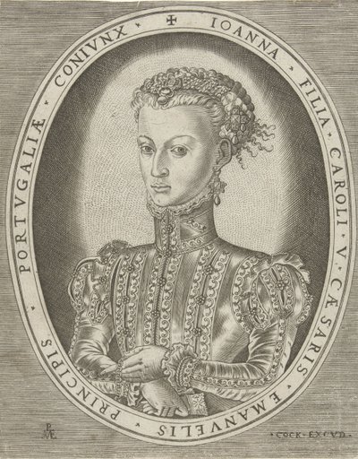 Portrait of Johanna of Habsburg by Pieter van der Heyden