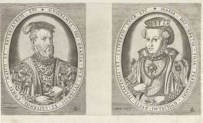 Portraits of William II, Duke of Guelders, and Maria of Austria, Duchess of Guelders (series title) by Pieter van der Heyden