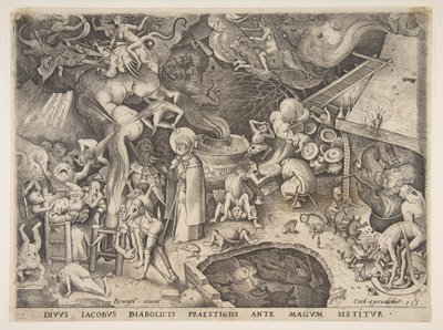 St. James and the Magician Hermogenes from The Story of the Magician Hermogenes, 1565 by Pieter van der Heyden