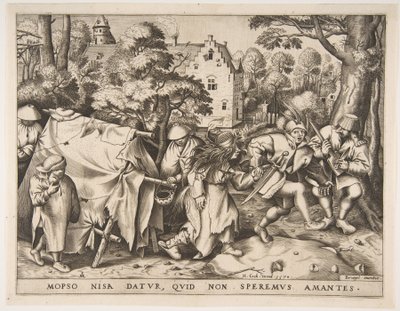 The Dirty Bride or the Marriage of Mopsus and Nisa, 1570 by Pieter van der Heyden