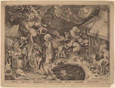 Saint James and the Magician Hermogenes by Pieter van der Heyden after Pieter Bruegel the Elder