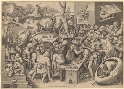 The Witch of Malleghem by Pieter van der Heyden after Pieter Bruegel the Elder