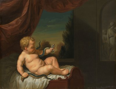 The Infant Hercules with a Serpent by Pieter van der Werff