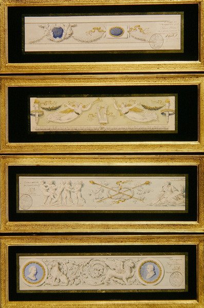 Four designs for friezes, c.1823 by Pietro (attr. to) Ghinelli