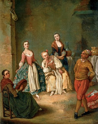Dance of the Furlana by Pietro (circle of) Longhi