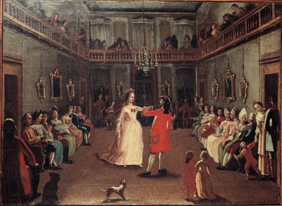 Opening the Ball by Pietro (school of) Longhi