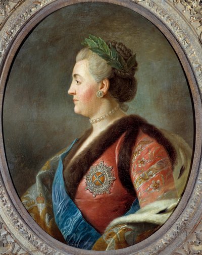 Portrait of Catherine II, Empress of Russia by Pietro Antonio (after) Rotari