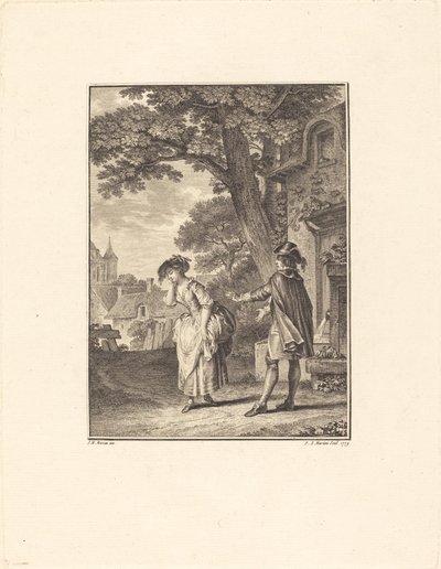 Colette Weeping by Pietro Antonio Martini after Jean Michel Moreau