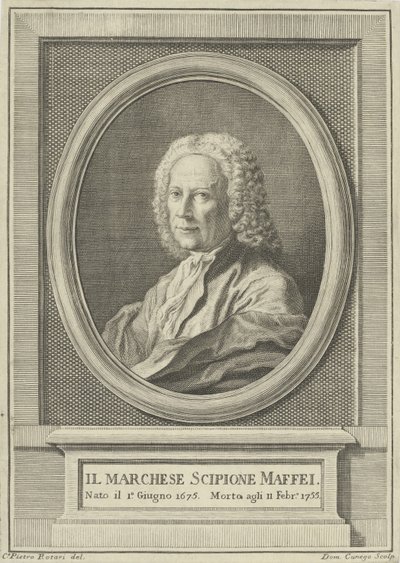 Portrait of the poet Scipione Maffei 1675-1755, c. 1750 by Pietro Antonio Rotari