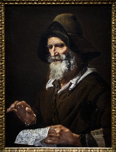 An Old Singer by Pietro Bellotti