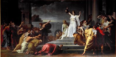 Judith Shows the Decapitated Head of Holofernes to the People. Painting by Pietro Benvenuti (1769-1844) 1796 by Pietro Benvenuti