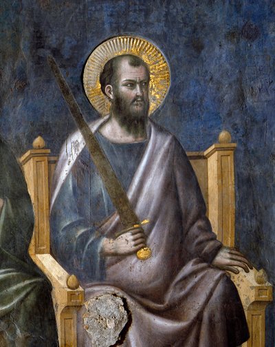 The Last Judgment: Detail of Saint Paul by Pietro Cavallini
