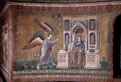 The Mosaic Annunciation of the Apse by Pietro Cavallini by Pietro Cavallini