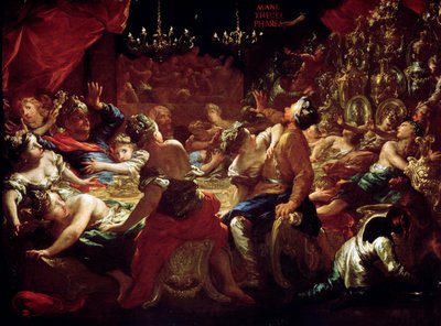 The Feast of Belshazzar, 17th or early 18th century by Pietro Dandini