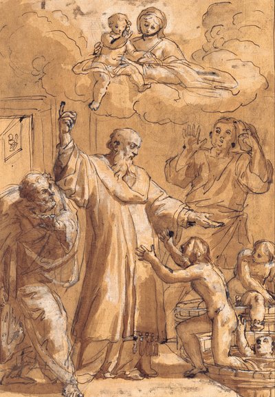 Saint Nicholas of Bari Awakens Three Children by Pietro De’ Pietri