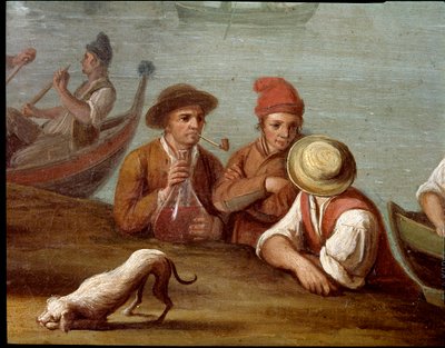 Banquet Scene in Posillipo (detail) by Pietro Fabris