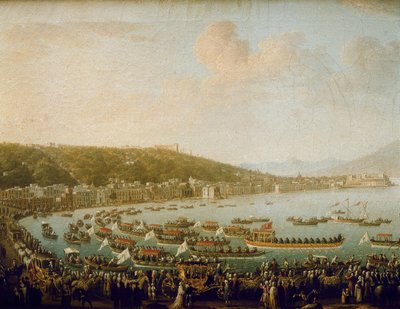 The Departure of Charles III of Spain from the Bay of Naples by Pietro Fabris
