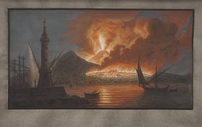Plate VI from Campi Phlegraei: Observations of the Volcanoes of the Two Sicilies by William Hamilton by Pietro Fabris