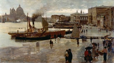 Riva degli Schiavoni (walkway) by Pietro Fragiacomo