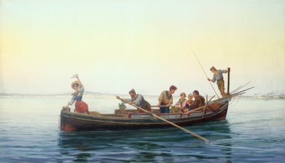 On The Way Home, The Bay of Naples by Pietro Gabrini