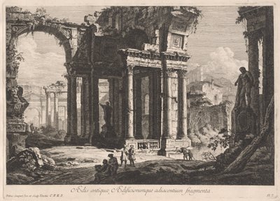Ancient Buildings and Adjacent Fragments by Pietro Gaspari