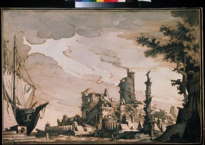 View of a Port by Pietro Gonzaga