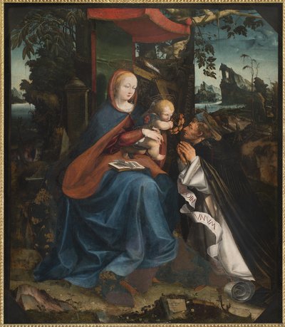 Madonna and Child and St Peter Martyr by Pietro Grammorseo