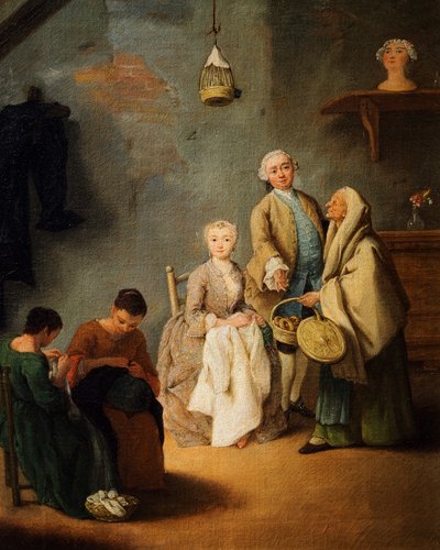 Embroidery workshop by Pietro Longhi