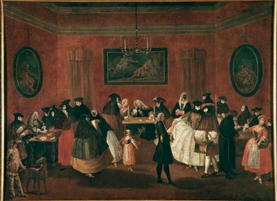 The Foyer (Il Ridotto) by Pietro Longhi