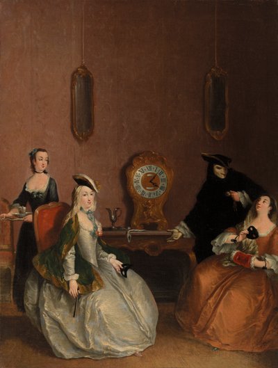 Interior Scene - Masked Party by Pietro Longhi