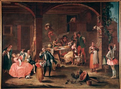 The Snack in the Countryside by Pietro Longhi