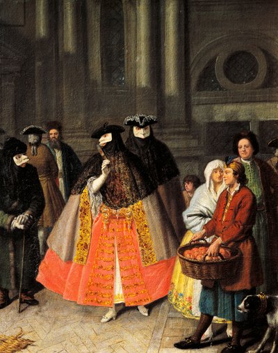 Talks between Baute masks by Pietro Longhi