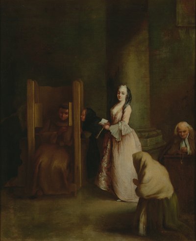 The Confession by Pietro Longhi