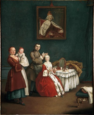 The hairdresser by Pietro Longhi